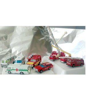 10 Antique Mini Car (Fire Truck + Ambulance)
